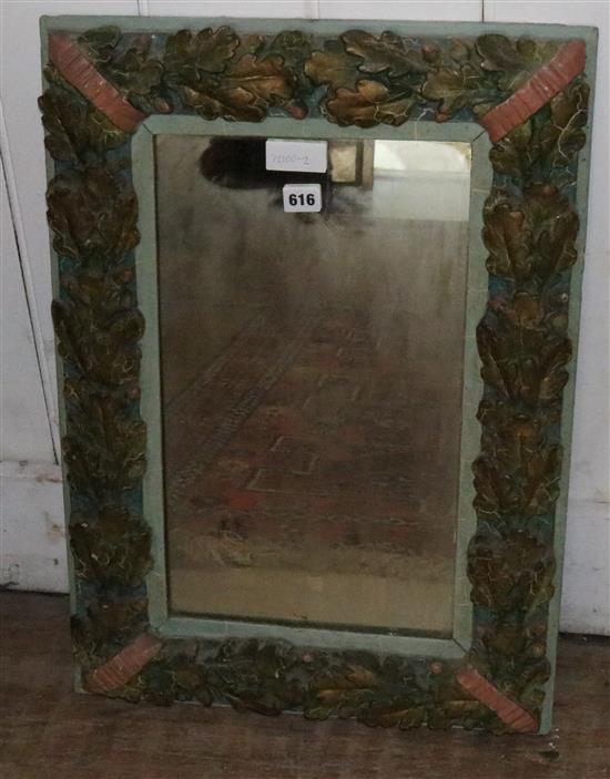 Oak leaf frame mirror